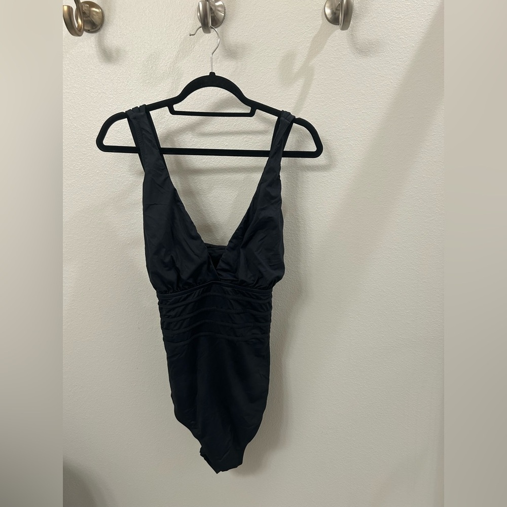 Elegant Black One-Piece Swimsuit